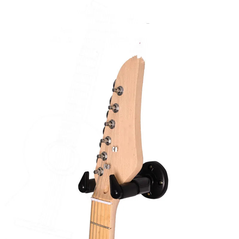 מתלה גיטרה  לקיר, עם נעילה ,מתאים לגיטרה חשמלית ,גיטרה בס , קל להתקנה + ברגים